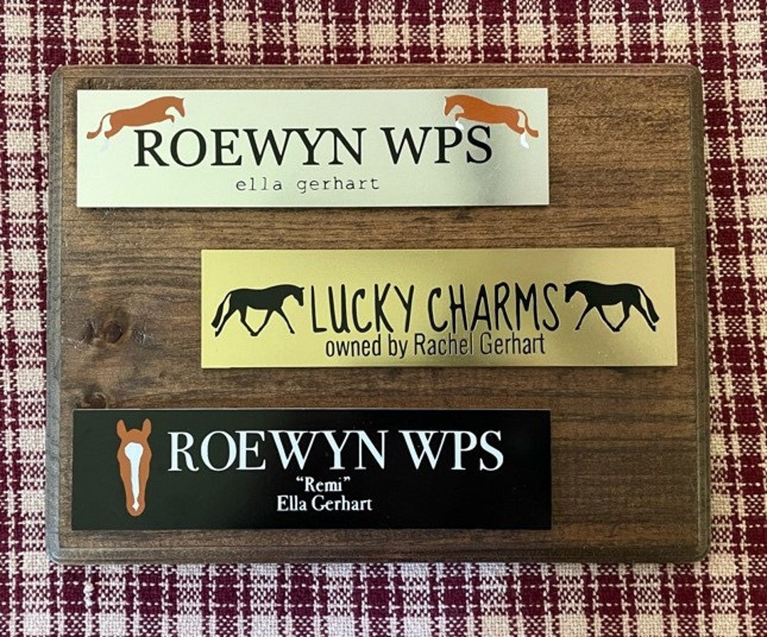 Custom Stall Nameplates for Your Horse Etsy