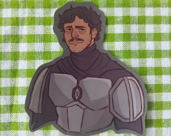 Din Djarn Pedro Pascal Vinyl Sticker