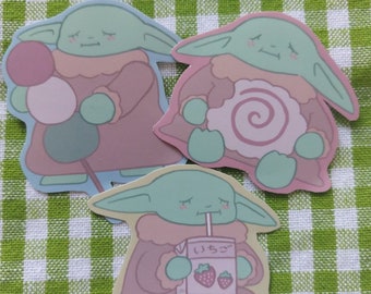 Grogu Snack Sticker Set