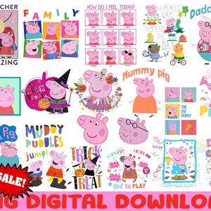 Peppa Pig Bundle 300+ Designs Cartoon SVG bundle – Family Supply Digitals