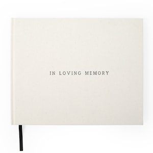 Livre d'or commémoratif et livre d'or pour les funérailles pour une célébration de la vie Livre d'enregistrement In Loving Memory Livre de connexion pour les funérailles image 2