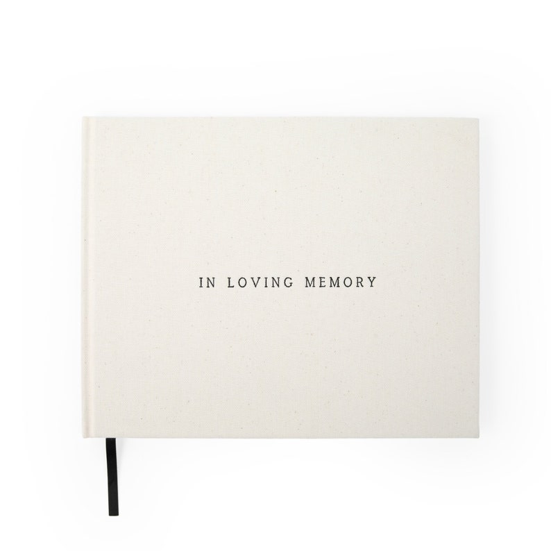 Livre d'or commémoratif et livre d'or pour les funérailles pour une célébration de la vie Livre d'enregistrement In Loving Memory Livre de connexion pour les funérailles image 2