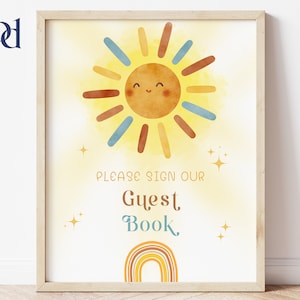 Baby shower, Guest Book, Here comes the son, baby shower games, you are my sunshine, baby shower favors, bundle, baby boy, digital download