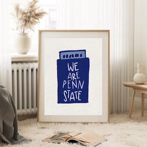 ペンシルベニア州立大学マッチ箱壁アート、We Are Penn State アート、大学の壁アート、マッチ箱壁アート、ニタニー ライオンズ アート