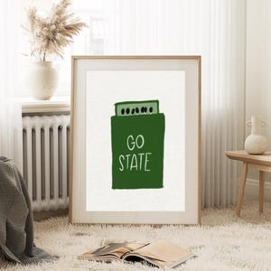 MSU マッチ箱アート、ミシガン州立大学の壁飾り、スパルタン ファン ギフト、小さなスペースの大学寮の装飾