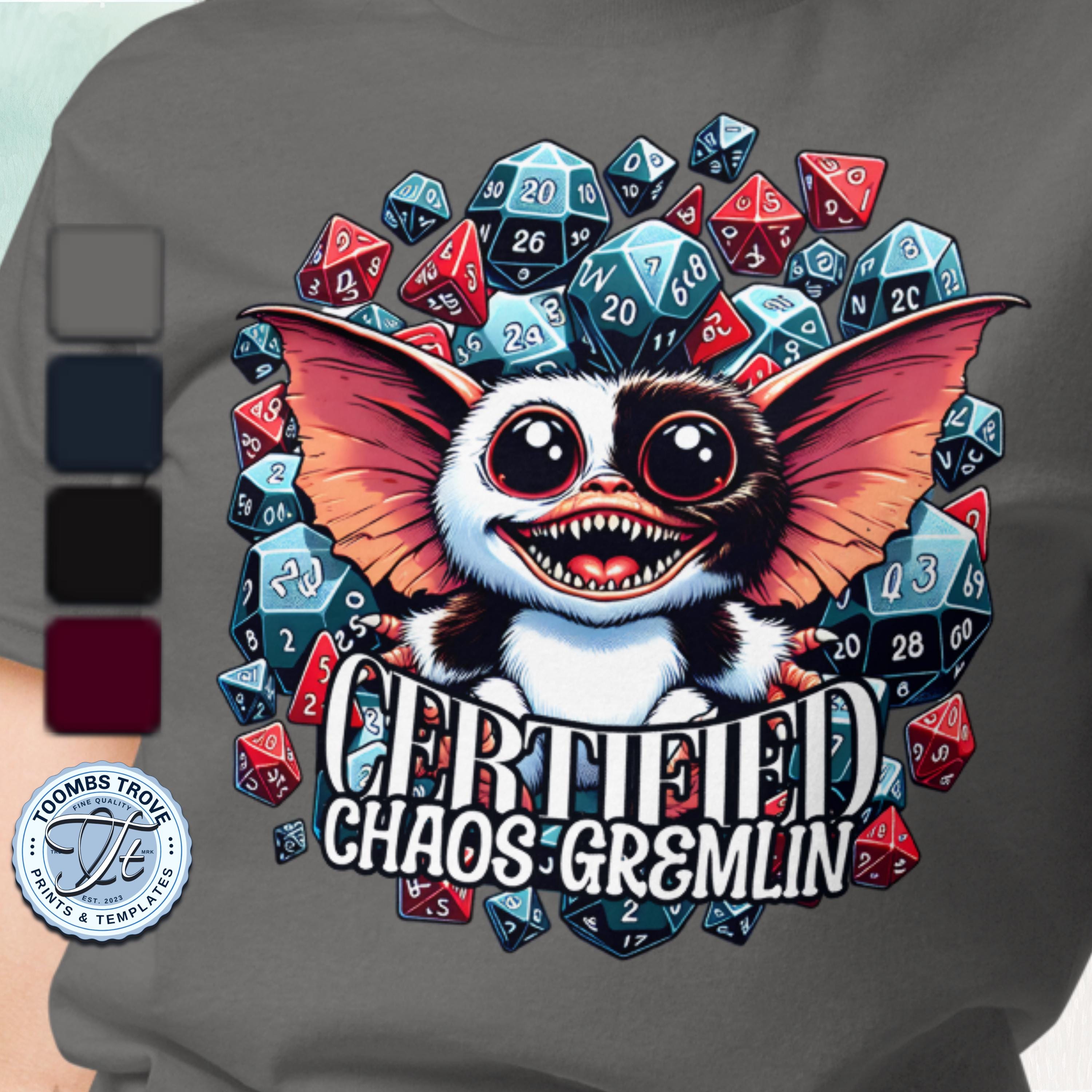 Certified Chaos Gremlin - DND T-shirt - Unisex - XS-3XL - Etsy