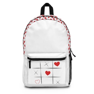 Tic tac Toe Hearts XOXO lollipop hearts Backpack