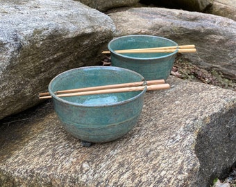 Ramen Bowl, Noodle Bowl, Stoneware Bowl, Pottery Bowl, Handmade Bowl, Ceramic Bowl, Wheel Thrown Pottery Ramen Bowl