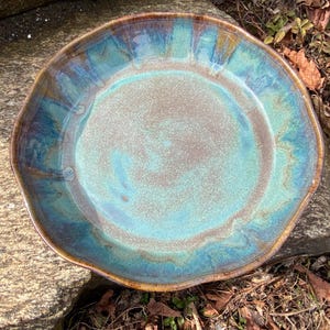 Pie Plate, Handmade Pie Plate, Ceramic Pie Plate, Pottery Pie Plate, Wheel-thrown Pie Plate, Baking Dish, Large Pie Plate,