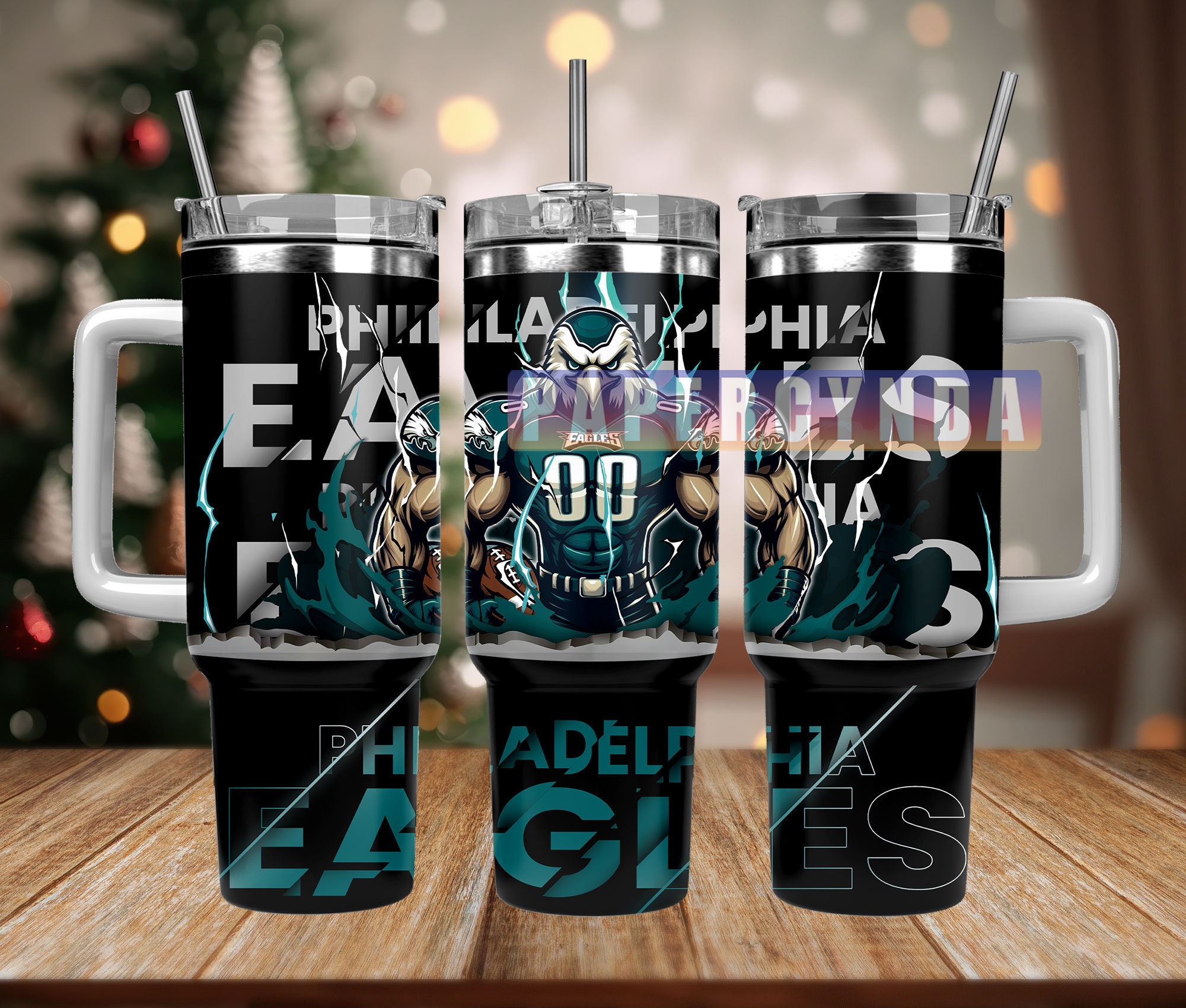 Eagles tumbler – Salina'sBloomingCreations