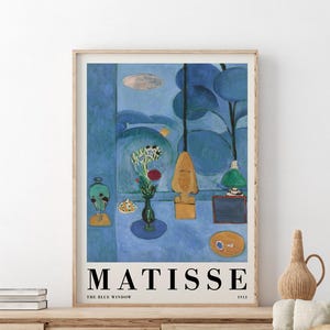 Cartel de Henri Matisse / Arte de pared de Matisse / Decoración colorida del hogar / Impresiones artísticas / Naturaleza muerta de pintura de florero / Cartel de bellas artes
