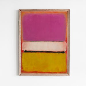 Mark Rothko Wall Art | Mark Rothko Prints | Vintage Abstract Wall Art | Pink Wall Art | Colorful Wall Art | Fine Art Prints