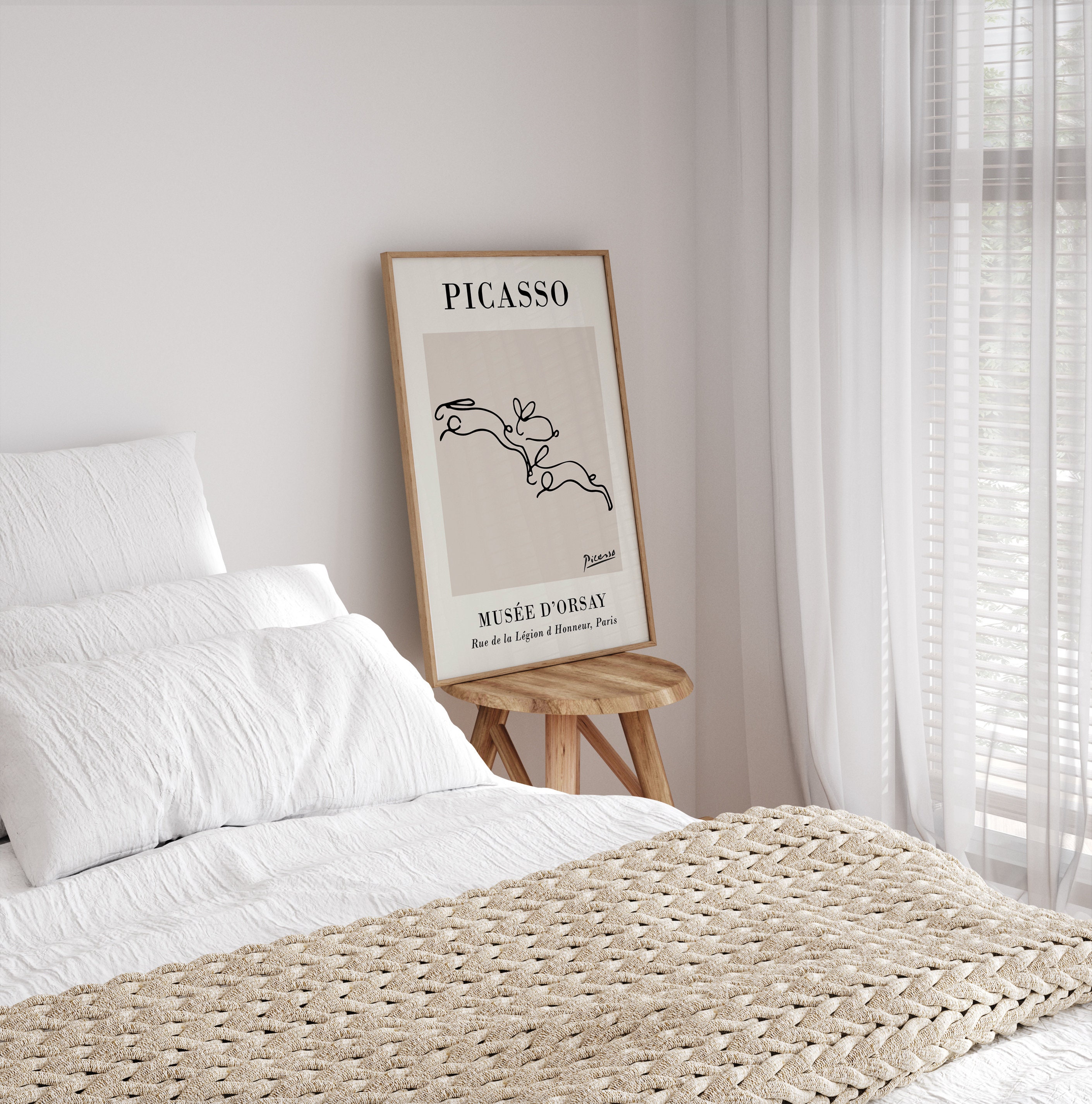 Pablo Picasso Poster Pablo Picasso Wall Art Neutral Home Decor Beige ...