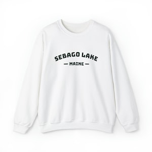 Sebago Lake Sweatshirt Maine Crewneck Sebago Sweatshirt Maine Crewneck Sweatshirt Sebago Lake Crewneck