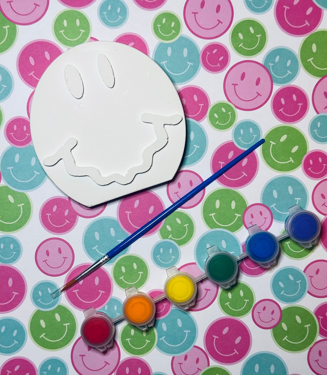 Swiggly Smile Plaster Craft Kit Kids Plaster Crafts Smile Etsy