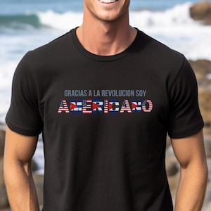 Gracias a la Revolucion Soy AmericanO Shirt, Sarcastic Cuban T-Shirt, Gift for Cuban American Men