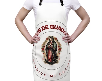 Virgen de Guadalupe Apron: Bendice Mi Cocina, Catholic Gift