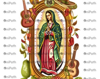 Lady Of Guadalupe 5 De Mayo PNG: High Resolution Digital Design (300DPI)