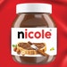 Personalized Nutella Jar Nutella Label Digital File - Etsy
