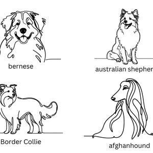 Dog Line Art SVG