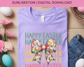Watercolor Easter Bow PNG: Pastel Spring Design (Digital Download)