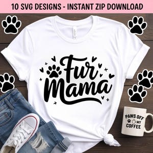 Dog Quote SVG Bundle: Funny Pet Sayings, Paw Print Clipart (Digital Download)