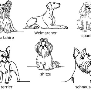 Dog Line Art SVG