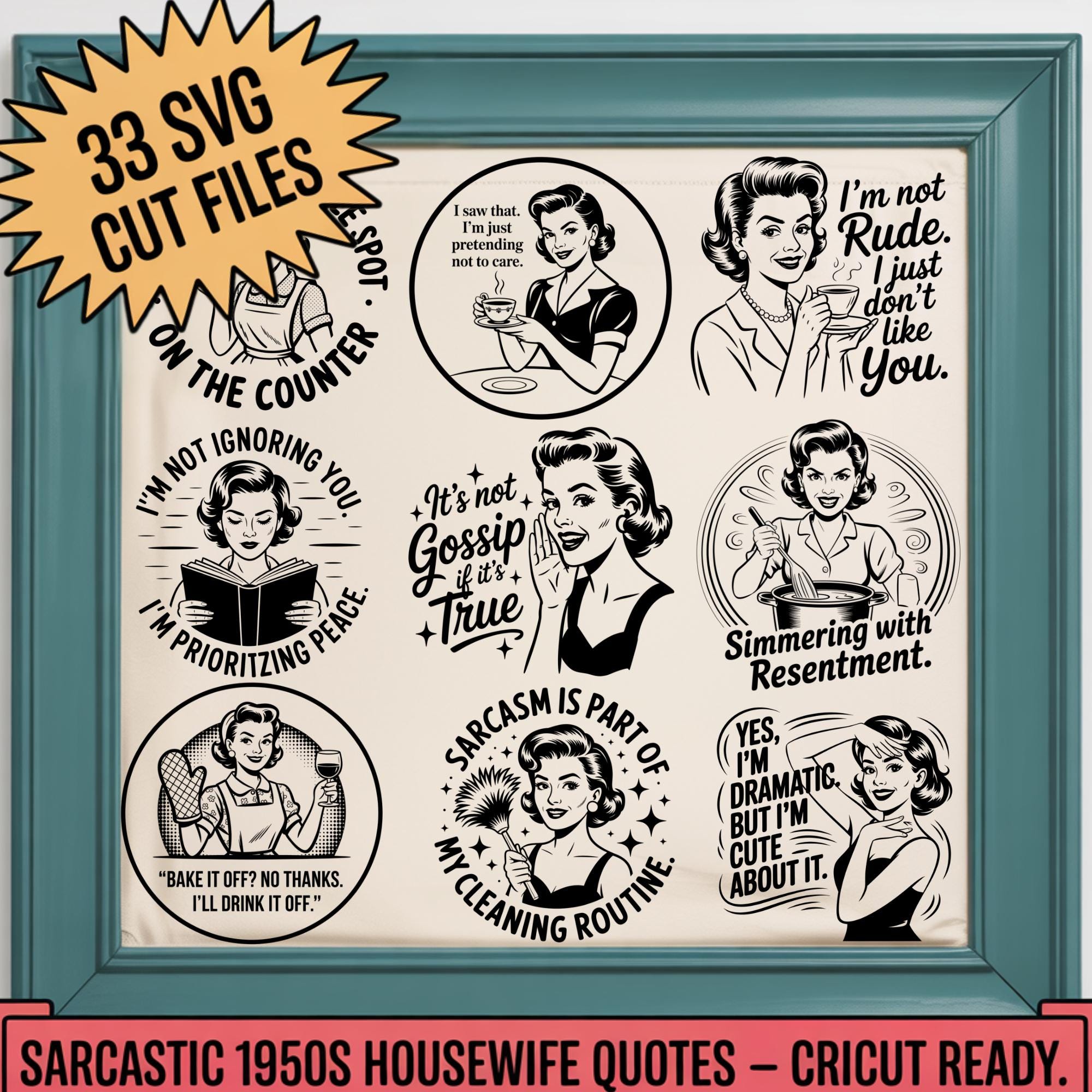 1950s Illustration - Etsy