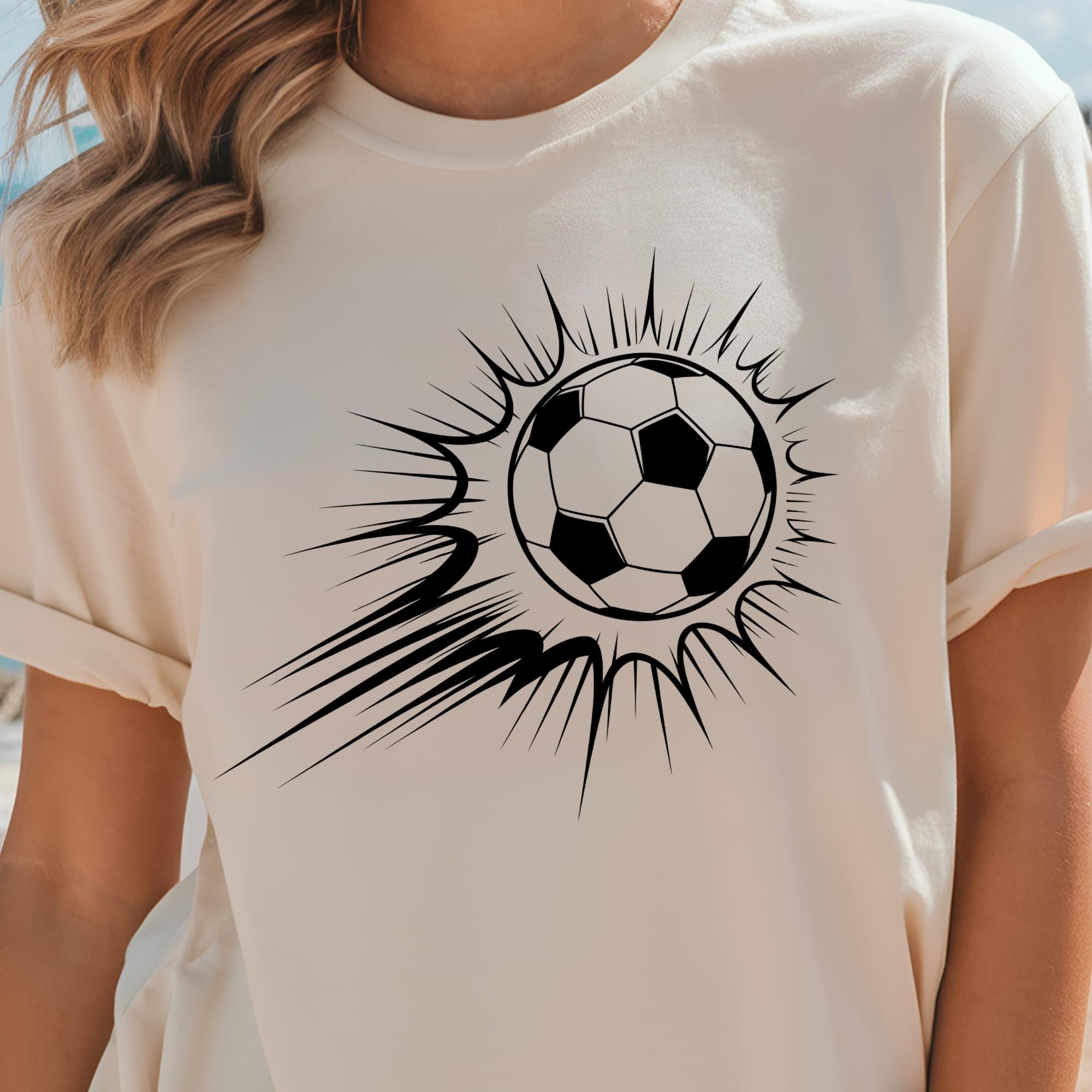 Soccer Ball Burst SVG Sports Cut File - Etsy
