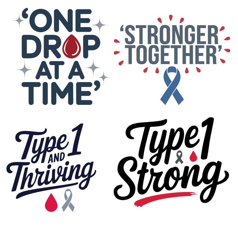 Diabetes Awareness PNG Clipart Bundle: T-shirt Design, Warrior Theme ...