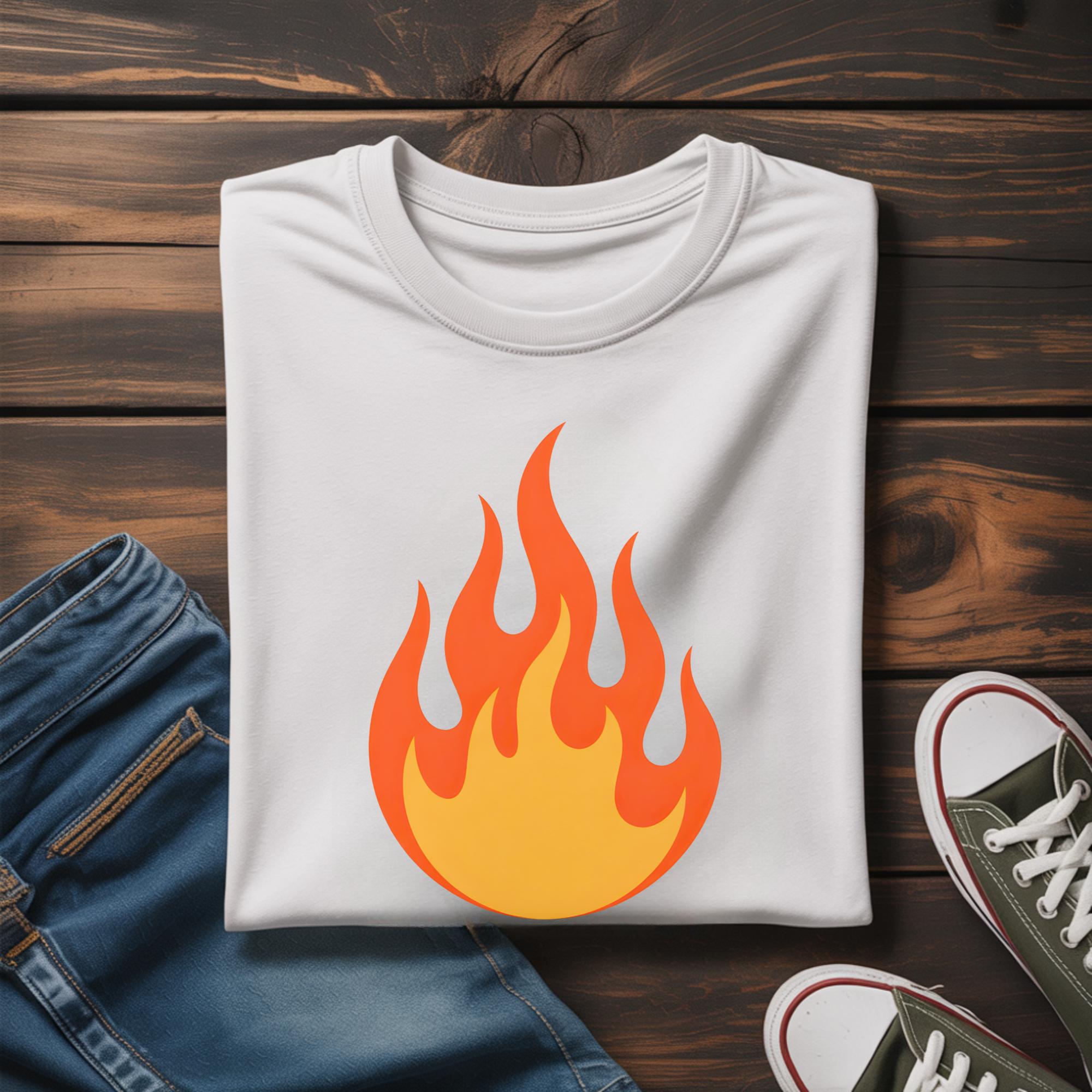 Flame SVG Cut File: Bold Fire Icon PNG for Cricut & Silhouette - Etsy