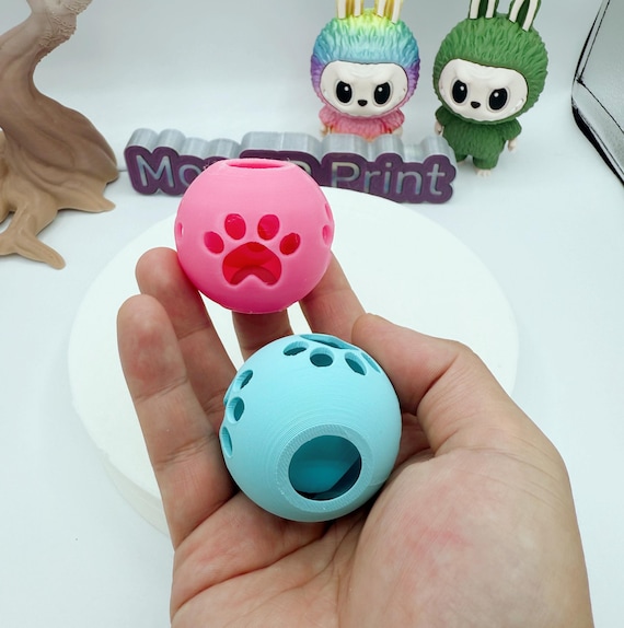 フィジェットねこページ 3Dプリント 猫の足ベル フィジェットトイ 4個パック - MoeHearts 猫用