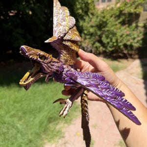 Articulated Microraptor , MoeHearts 3D printed Microraptor fidget desk toy | Glass eyes | sensory | Desk Accessory | prehistoric dinosaurs