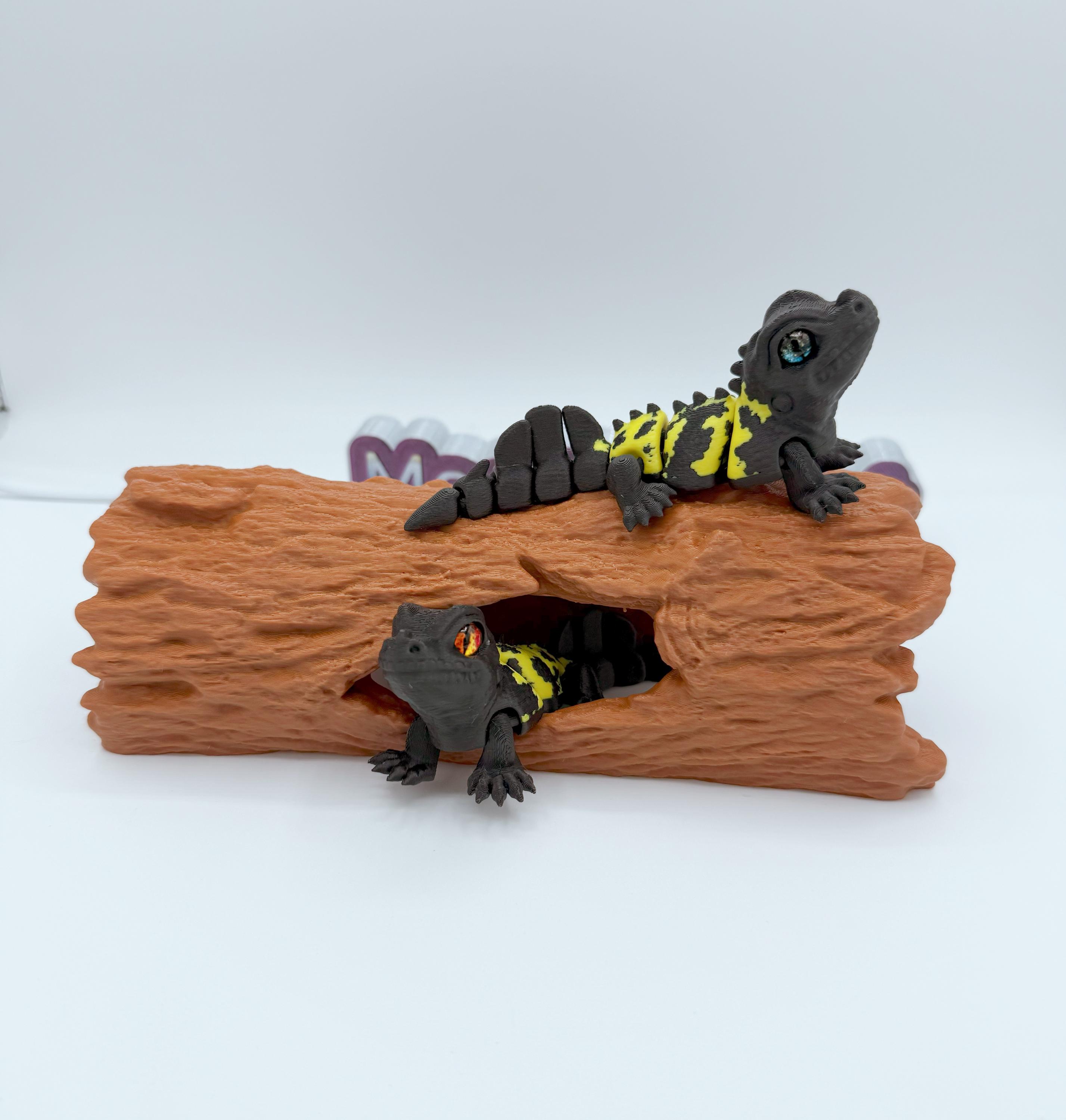 3D Printed Sailfin Lizard / Sailfin Dragon Super Movable Articulated ...