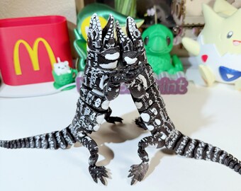 3Dプリント製テグーオオトカゲ、関節可動式テグーオオトカゲ｜大型