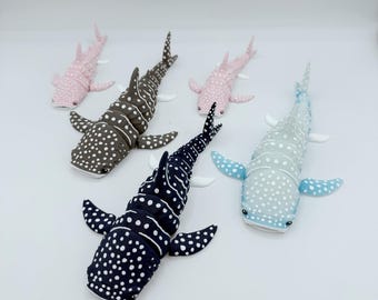 Tiburón ballena articulado impreso en 3D / Lindo juguete flexible de animal marino / Juguete de escritorio / Regalo para aliviar el estrés