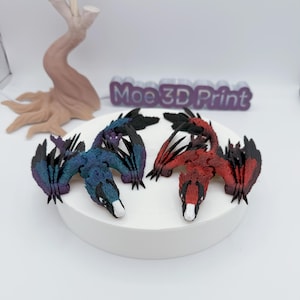 Articulated Microraptor, MoeHearts 3D printed Small Microraptor fidget desk toy | sensory | Desk Accessory | prehistoric dinosaurs