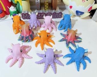 Flapjack Octopus 3D Adorable Printed Flapjack Octopus | Cute Marine Creature | Ocean Lovers | Collectors