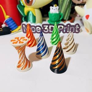 Impossible Cone-Spiral Fidget Toy-3D Printed Toy-Stress and Anxiety Relief Toy-many Color Options Available!