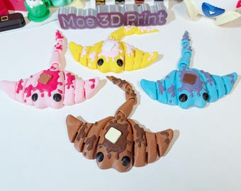 Flappy Jack,3D Printed Flappy Jacks Articulating Stingray Fidget Toy - Desk Decor - large size