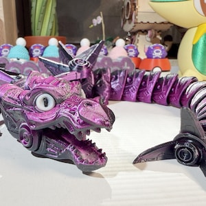 Mechanical Dragon, 3D Printed Articulated Mechanical Drago | Large 3D Printed | Gifts  | Desk Decoration Fidget Sensory Toy