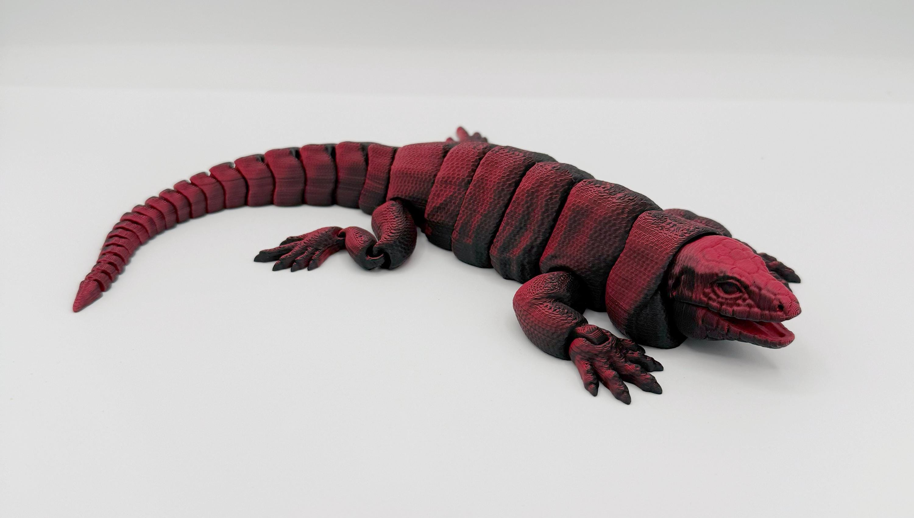 メキシコ トカゲのオブジェクト 3Dプリントテグートカゲ、関節式テグートカゲ | 大型 | ムカシトカゲ