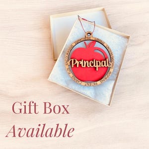 Personalized Principal ornament Christmas Gift for school Principal appreciation gift for Teacher Appreciation Week Gift Assistant Principal