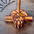 Basketball Ring Holder for Championship Ring Display for Tournament Ring Stand Boys Basketball Ring Stand Custom Ring Holder Girl Basketball