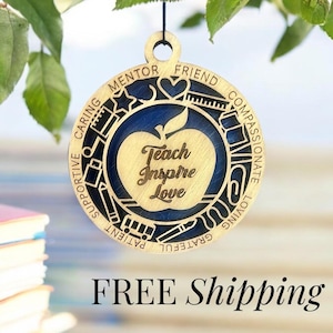 Teacher Appreciation Gift for Teacher Ornament for Christmas Gift for Teacher Keepsake Ornament Gift for Teacher Holiday Décor Gift Educator