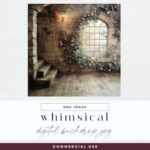 Beautiful Scene Backdrop Digital, INSTANT DOWNLOAD, Whimsical Photography, Studio Background Overlay,  Photoshop Texture, Outdoor Room