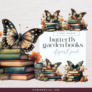 Amoureux des livres Clipart, clipart papillon, tas de livres, PNG Transparent, pages de livres empilées, chapitre suivant graphique de journal indésirable, éphémères de bibliothèque