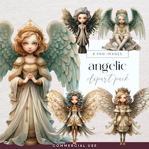 Angel Clipart Girl, Angelic Dolls Clip Art, Transparent PNG, Wing Girl Junk Journal Characters, Fairytale Art Graphics, Fantasy Illustration