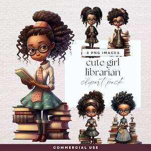 Clipart amateur de livres fille noire, bibliothécaire tas de livres Clip Art, PNG Transparent, journal indésirable livresque, lecture de graphiques, Illustration jolie fille