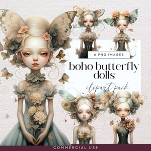 Clipart fée papillon, PNG Transparent, illustration d'invitation de jardin, graphique de journal indésirable mystique, fée de la forêt, créature des bois Clip Art